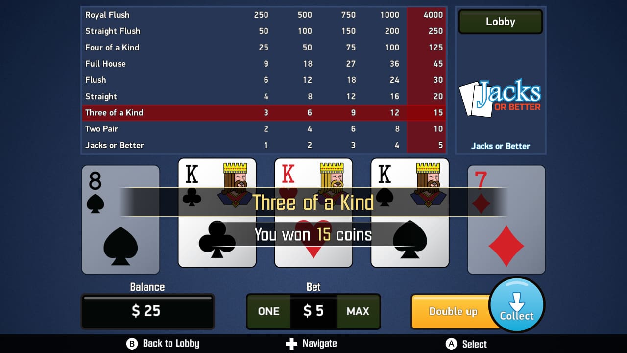 Jacks or Better - Video Poker 4