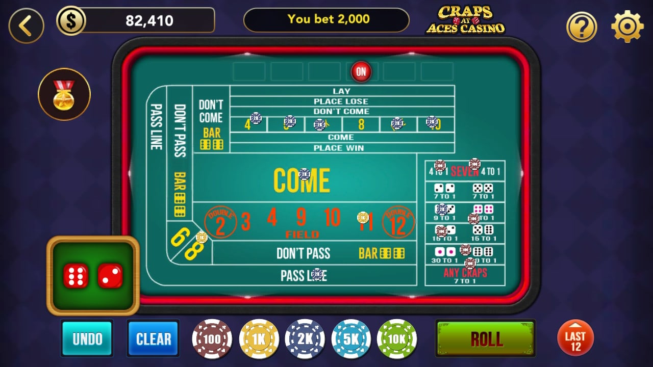 Craps at Aces Casino 2