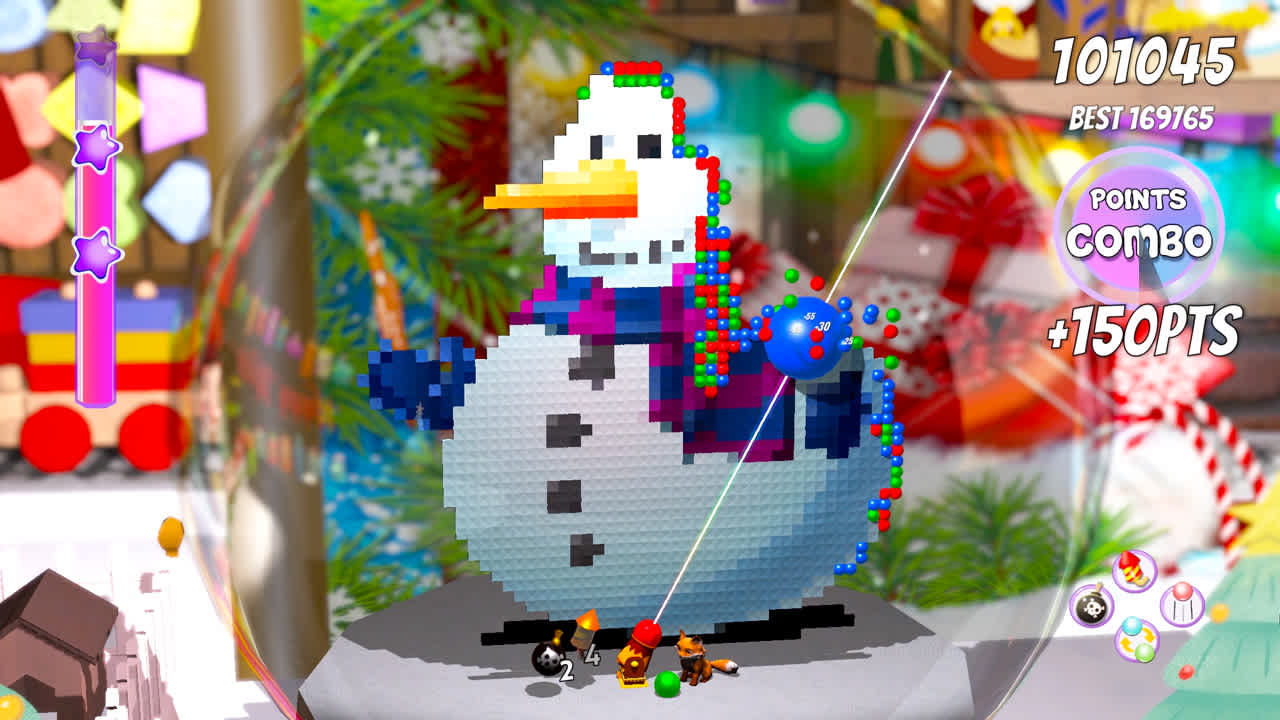 Merry Christmas Snowball Bubble 2