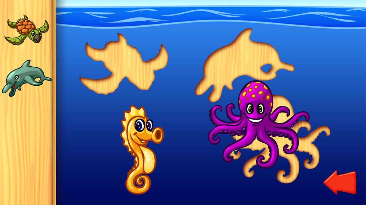 Ocean Animals Puzzle - Preschool Animal Learning Puzzles Game for Kids & Toddlers 7