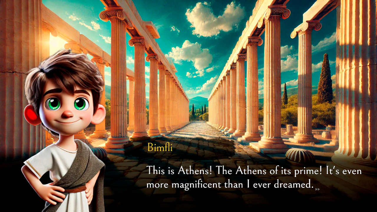 Bimfli and His Travels In Time: Greece 3