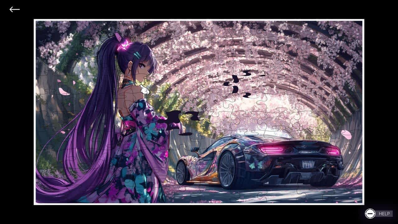 Anime Girls: JDM Car Passion Puzzle 3