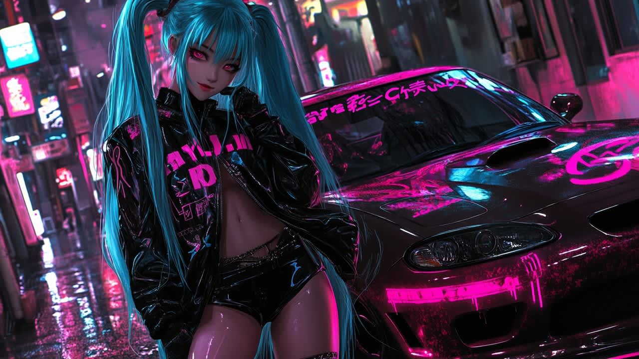 Anime Girls: JDM Car Passion Puzzle 2