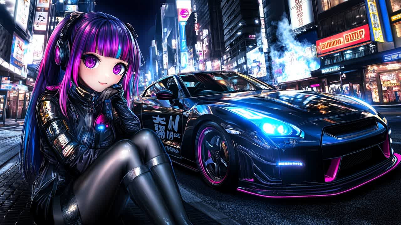 Anime Girls: JDM Car Passion Puzzle 5