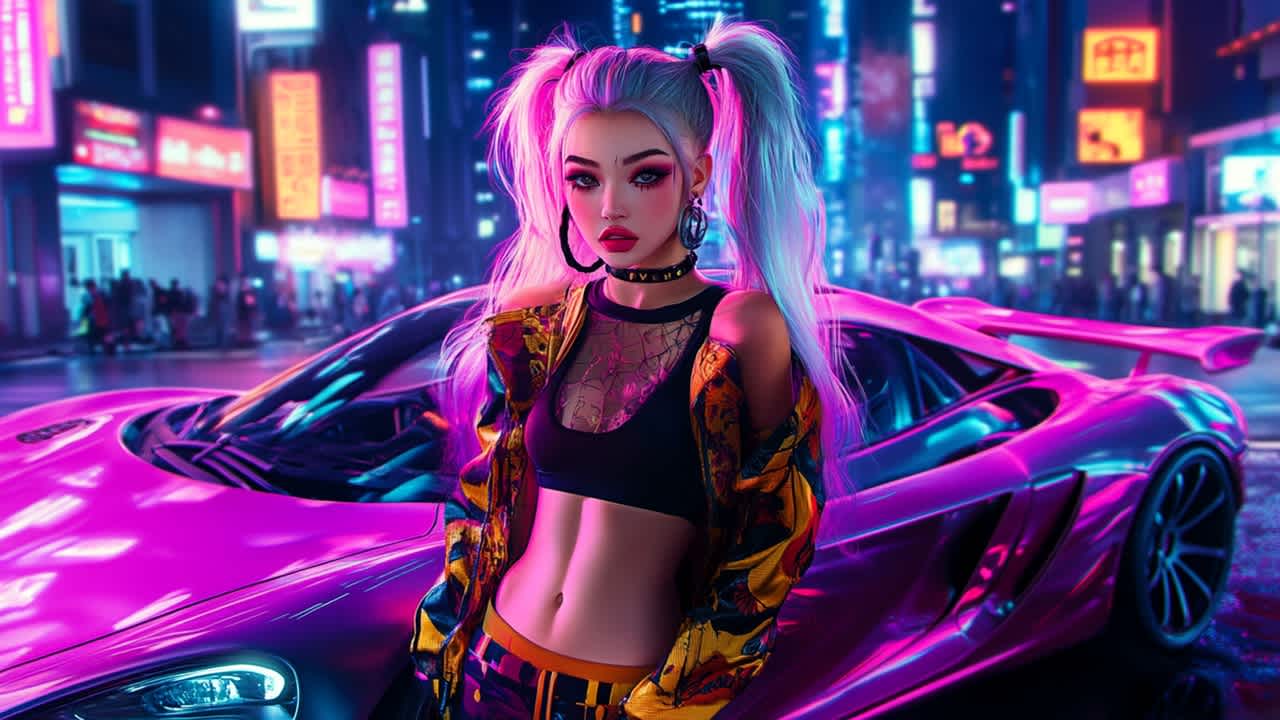 Anime Girls: JDM Car Passion Puzzle 4