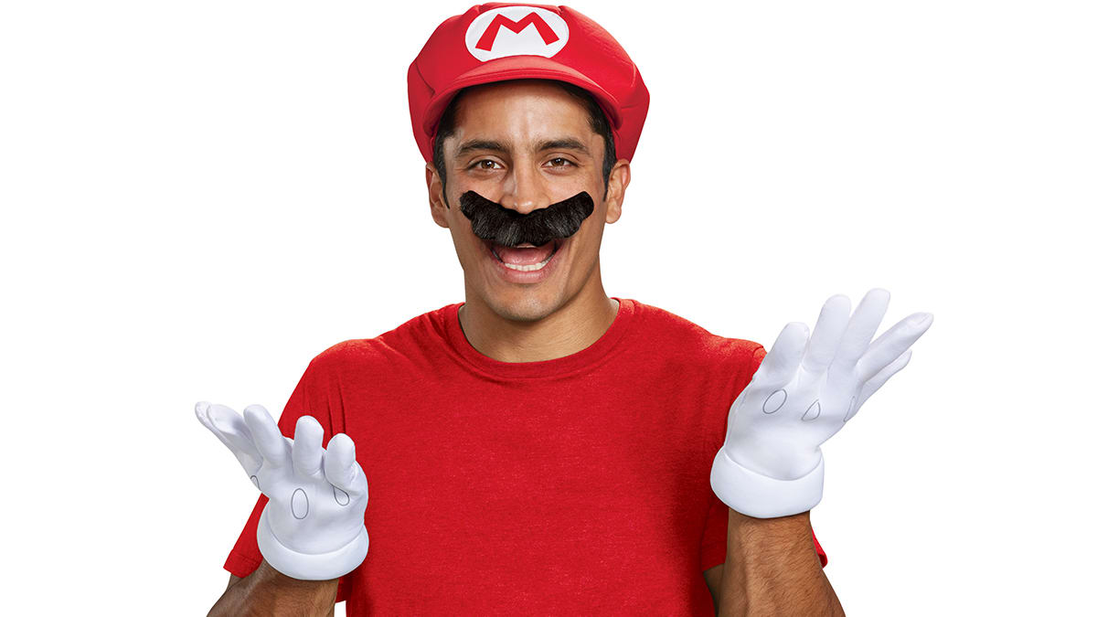 Super Mario™ - Ensemble d’accessoires costume Mario (Adulte) 2
