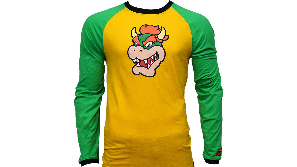 Super Mario™ - T-shirt manches raglan Bowser (Adulte) 2