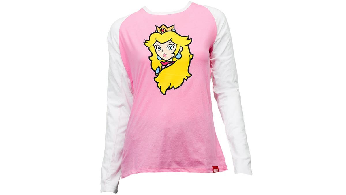 Super Mario™ - T-shirt manches raglan Princesse Peach™ (Adulte) - 2XL 1