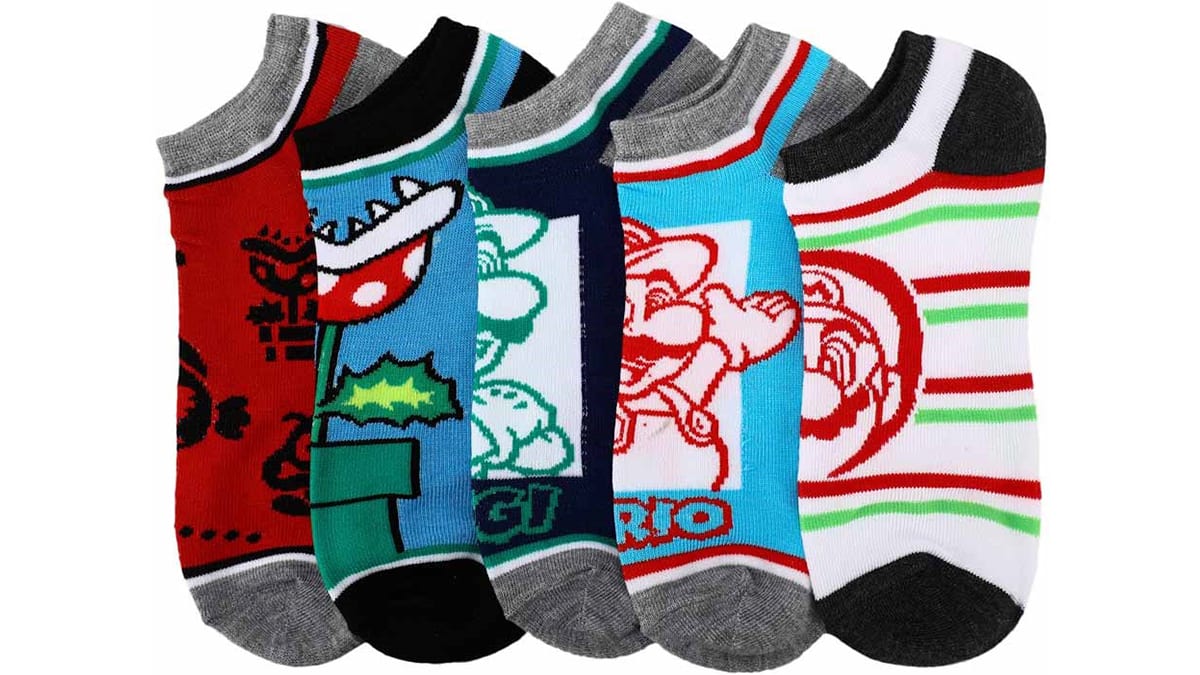 Super Mario™ - Mix & Match Ankle Socks (5 Pair) 2