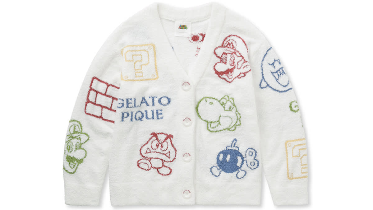 2024【SUPER MARIO™️】【WOMEN'S】Baby Moco Character Patterned Jacquard Cardigan 3