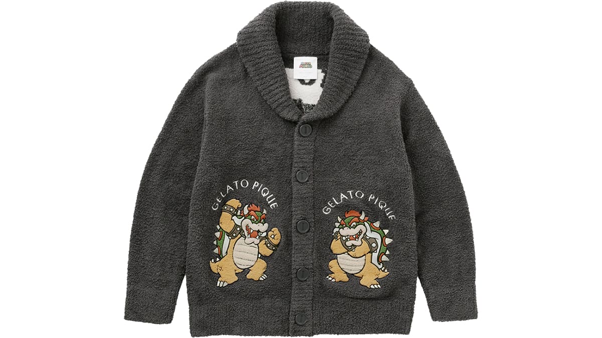 2024【SUPER MARIO™️】【UNISEX】Baby Moco Jacquard Shawl Cardigan - M/L 3