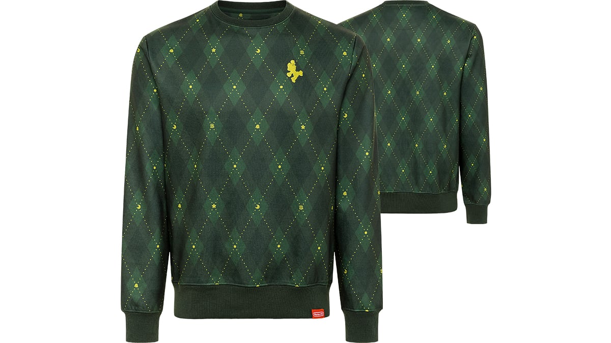 Super Mario™ - Green Argyle Sweatshirt - S 1