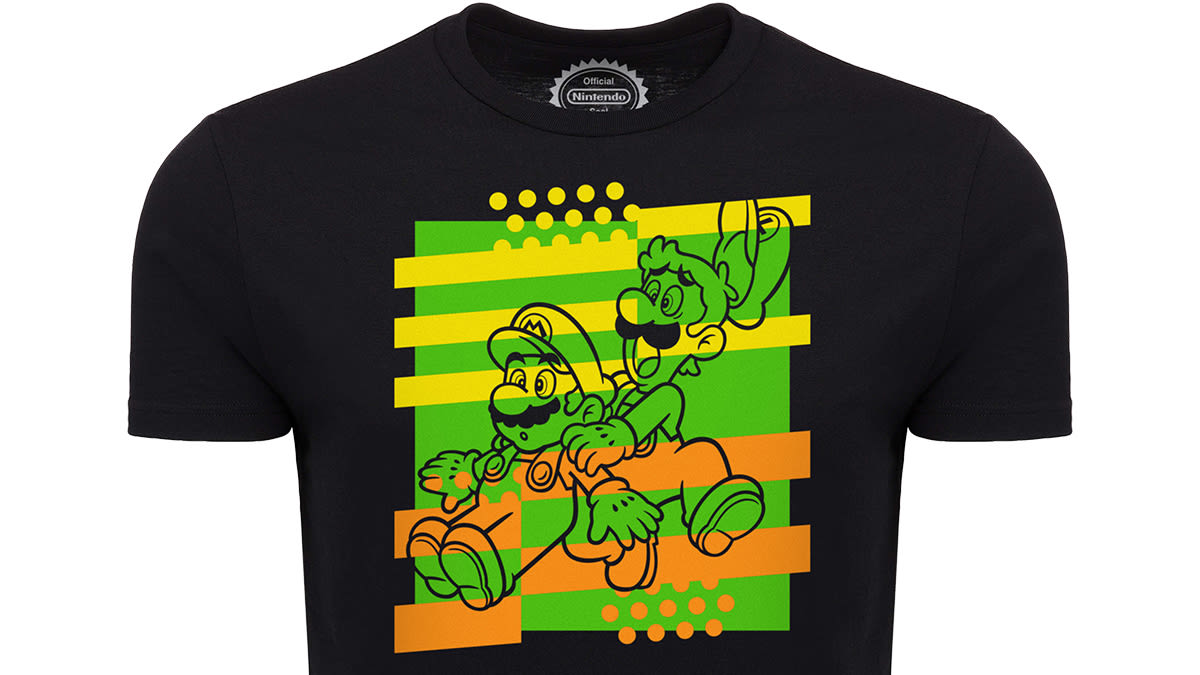 T-Shirt art populaire Mario et Luigi™ - Super Mario™ 2