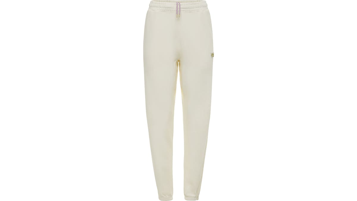 Collection Peach™ - Pantalon en coton ouaté vanille couronne 1