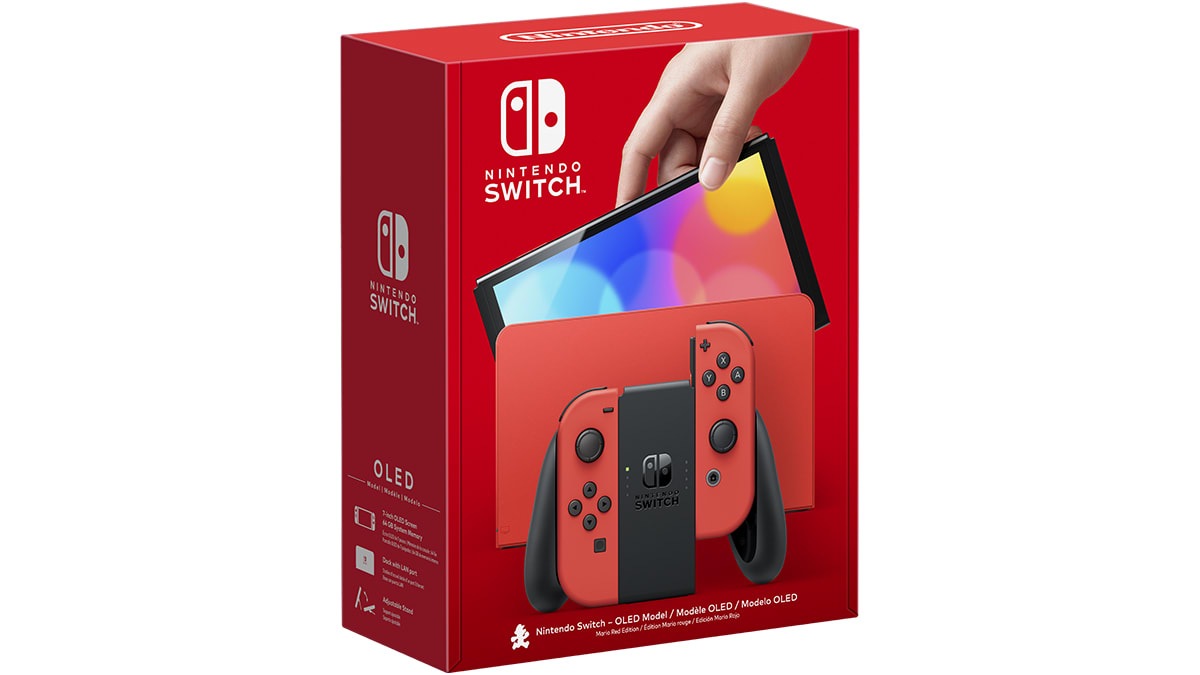 Nintendo Switch™ – Modèle OLED : Édition Mario rouge 1