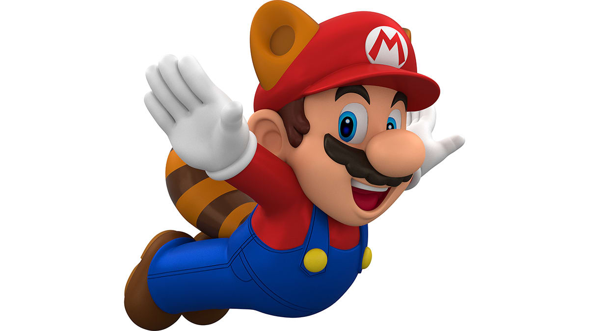 Nintendo Super Mario Powered Up With Mario Raccoon Mario Ornament 1