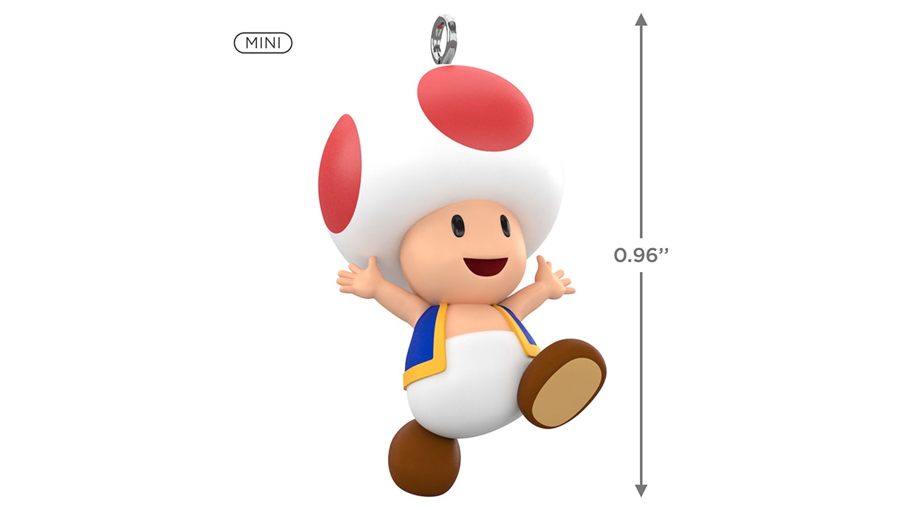 Mini décoration de Noël Hallmark Keepsake (Nintendo Super Mario - Toad), 0,96 po. 2