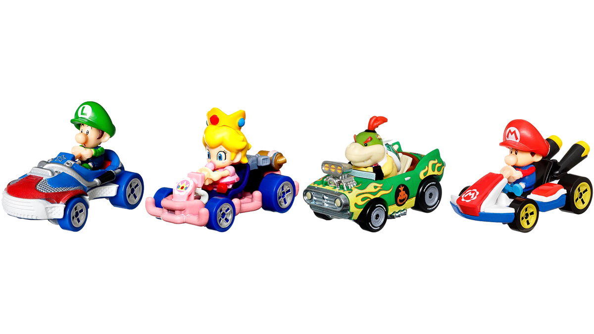Ensemble de 4 véhicules Hot Wheels Mario Kart™ - Bébé Mario 2