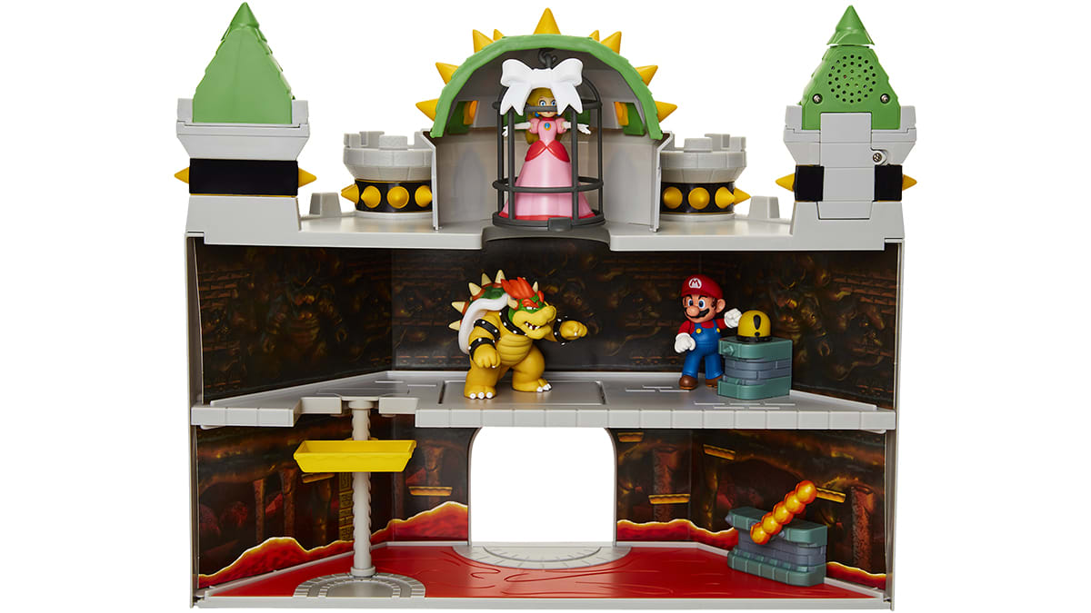 Ensemble de jeu Nintendo Château de Bowser de 2,5 po (6,35 cm) 2