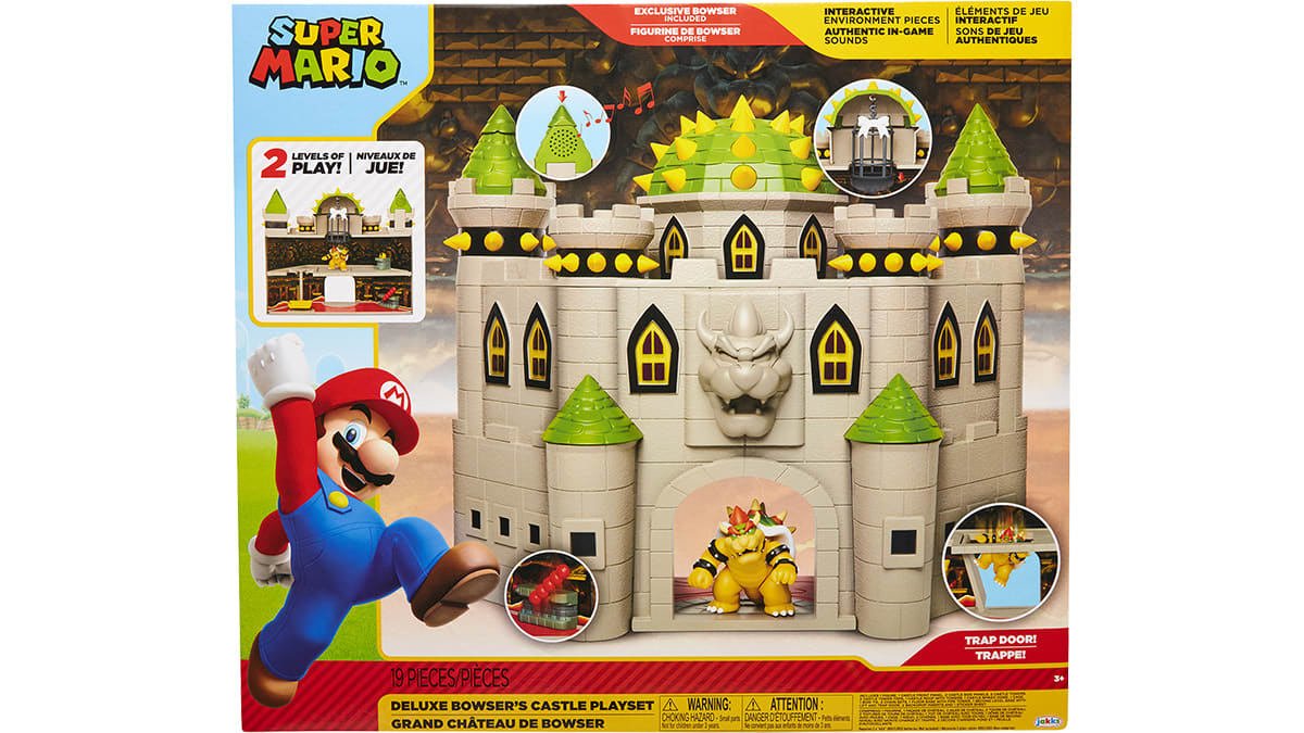 Nintendo 2.5" Bowser Castle Playset 6