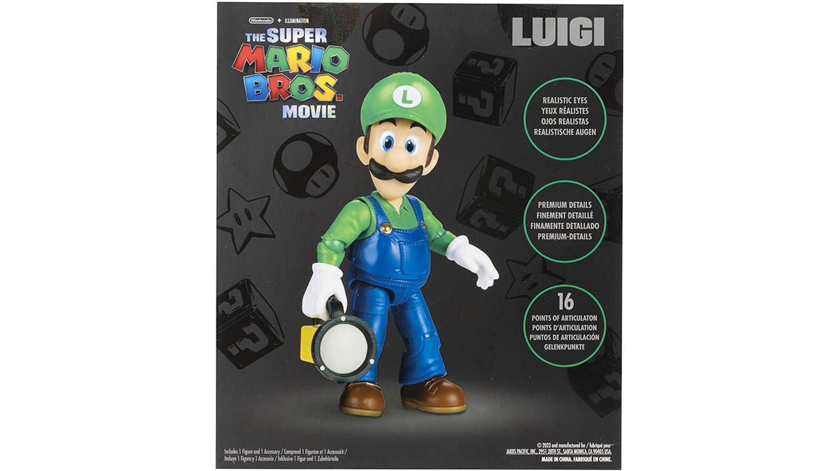 The Super Mario Bros.™ Movie - Série de figurines de 5 po - Figurine de Luigi™ avec une lampe de poche 4