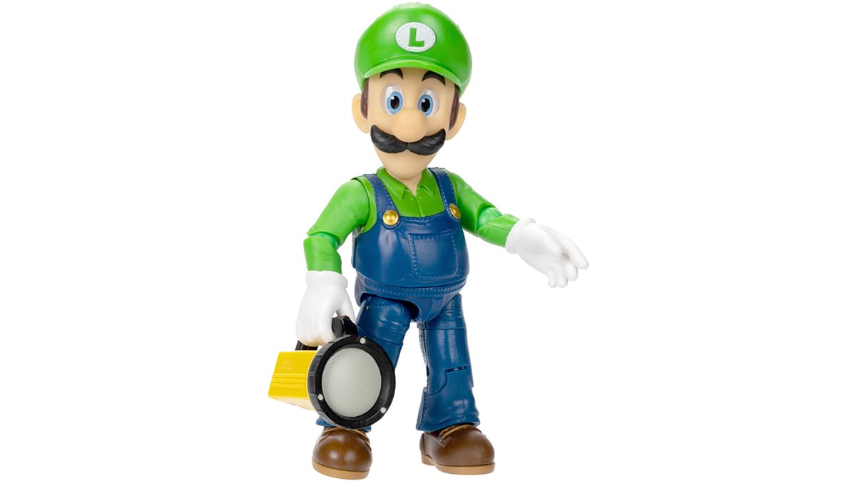 The Super Mario Bros.™ Movie - Série de figurines de 5 po - Figurine de Luigi™ avec une lampe de poche 1