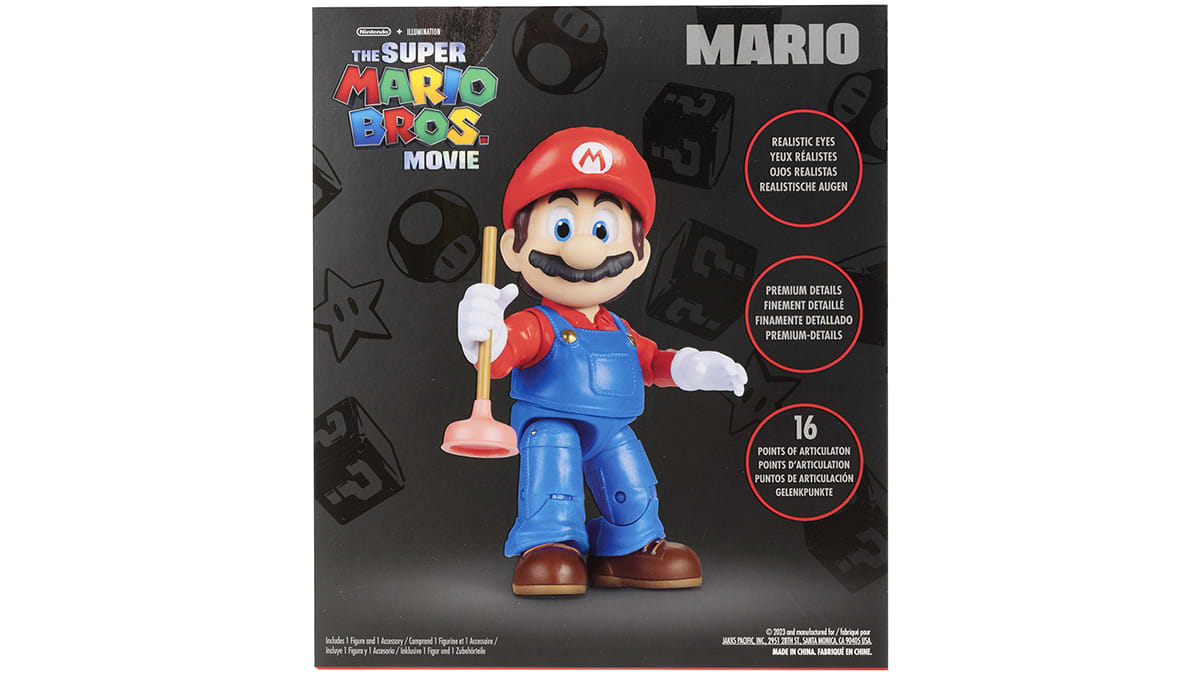 The Super Mario Bros.™ Movie - 5” Figure Series – Mario™ Figure with Plunger Accessory 4