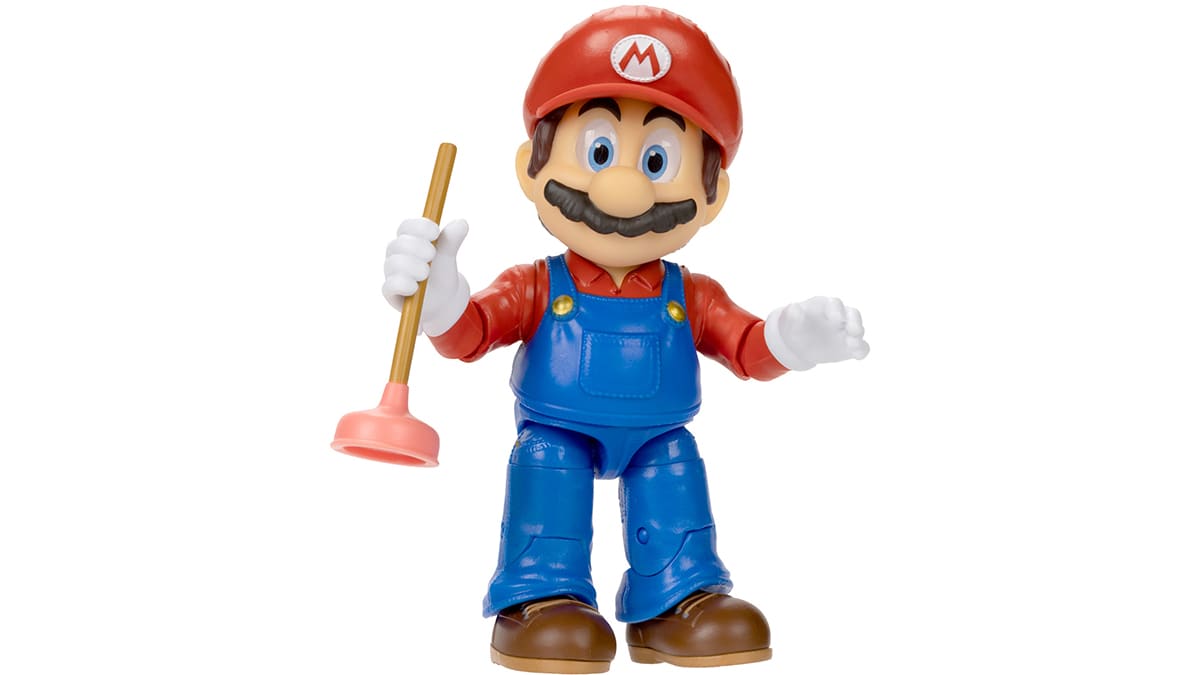 The Super Mario Bros.™ Movie - 5” Figure Series – Mario™ Figure with Plunger Accessory 1