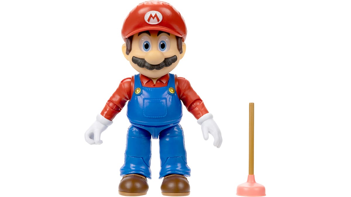 The Super Mario Bros.™ Movie - 5” Figure Series – Mario™ Figure with Plunger Accessory 2