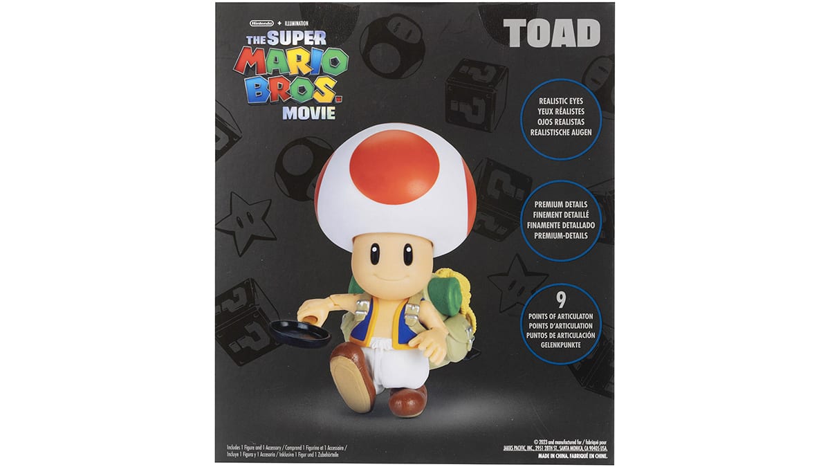 The Super Mario Bros.™ Movie - Série de figurines de 5 po - Figurine de Toad™ avec une poêle à frire 4