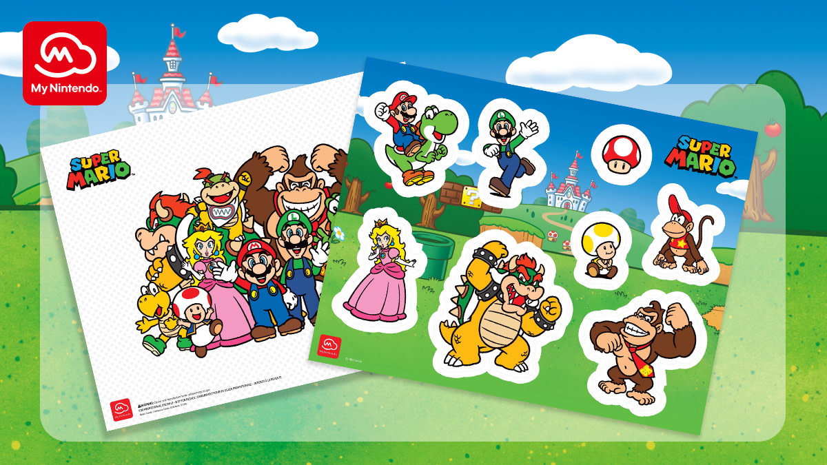 My Nintendo Super Mario™ Removable Tech Sticker sheet 2