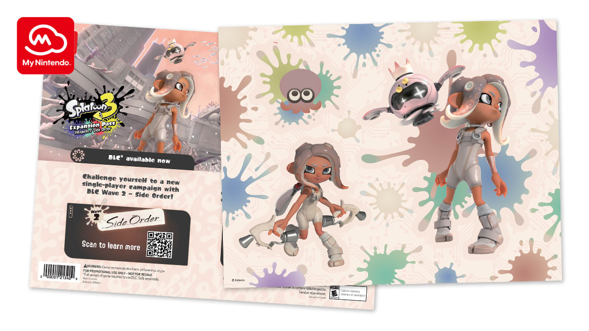 Splatoon™ 3:  Expansion Pass - Side Order Tech Sticker sheet 3