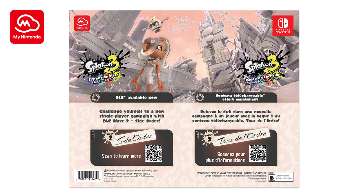 Splatoon™ 3:  Expansion Pass - Side Order Tech Sticker sheet 4