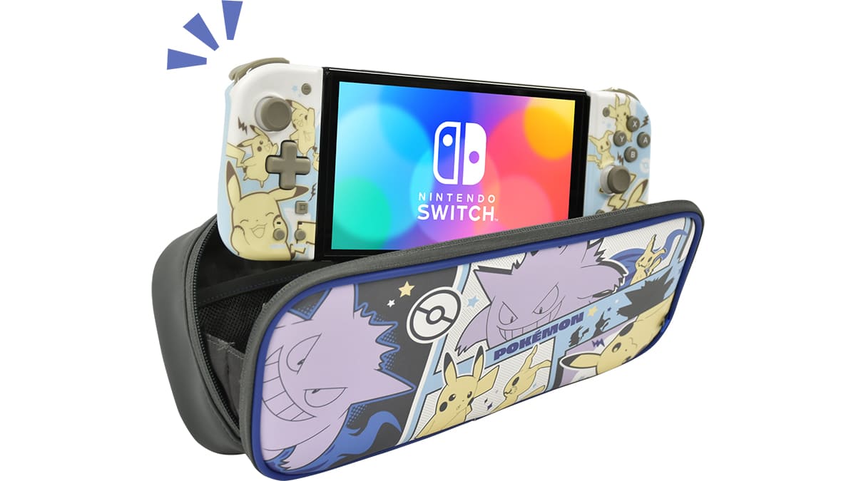 Pochette cargo Compact HORI Pikachu™, Mimiqui & Ectoplasma pour Nintendo Switch™   2