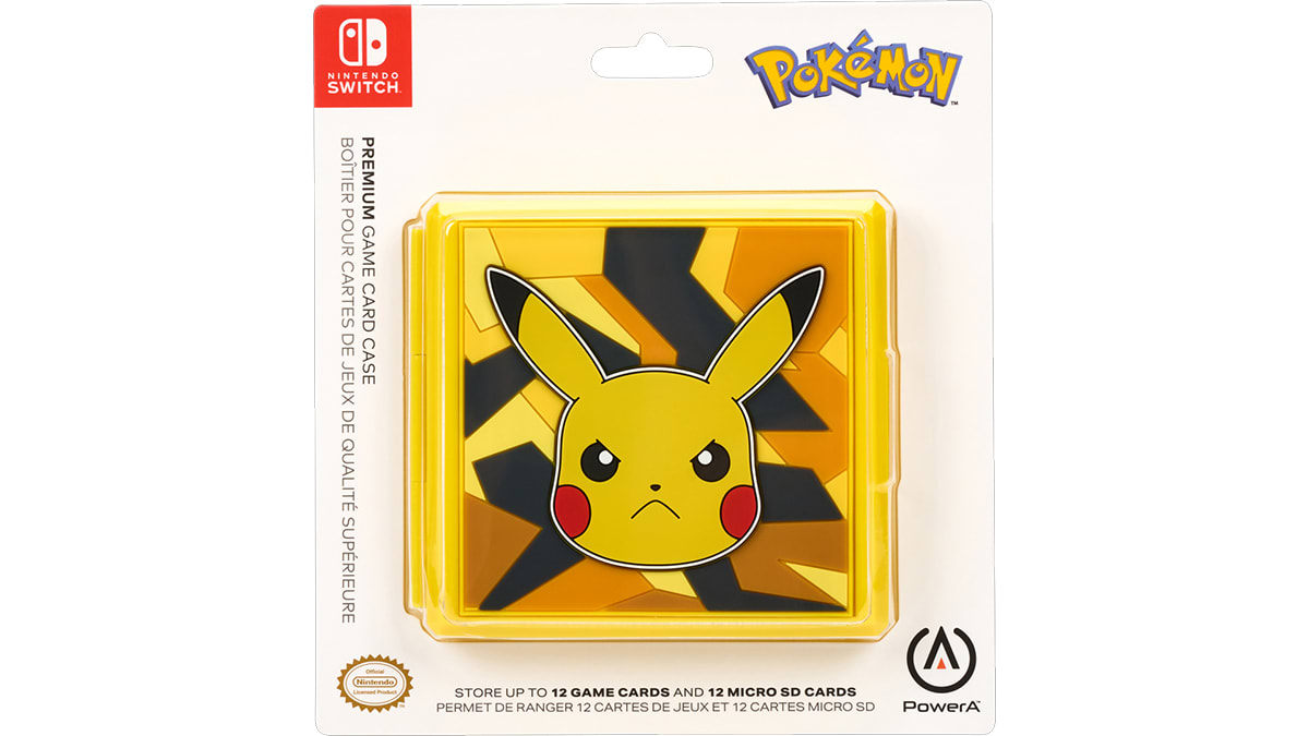 Étui de transport de qualité pour cartes de jeu Nintendo Switch™ - Tempête camouflage Pikachu™ 4