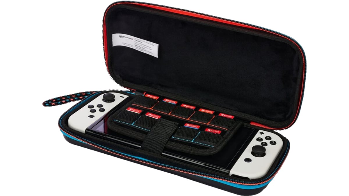 Étui de transport Travel Pro mince pour consoles Nintendo Switch™ - Rouge et bleu 2