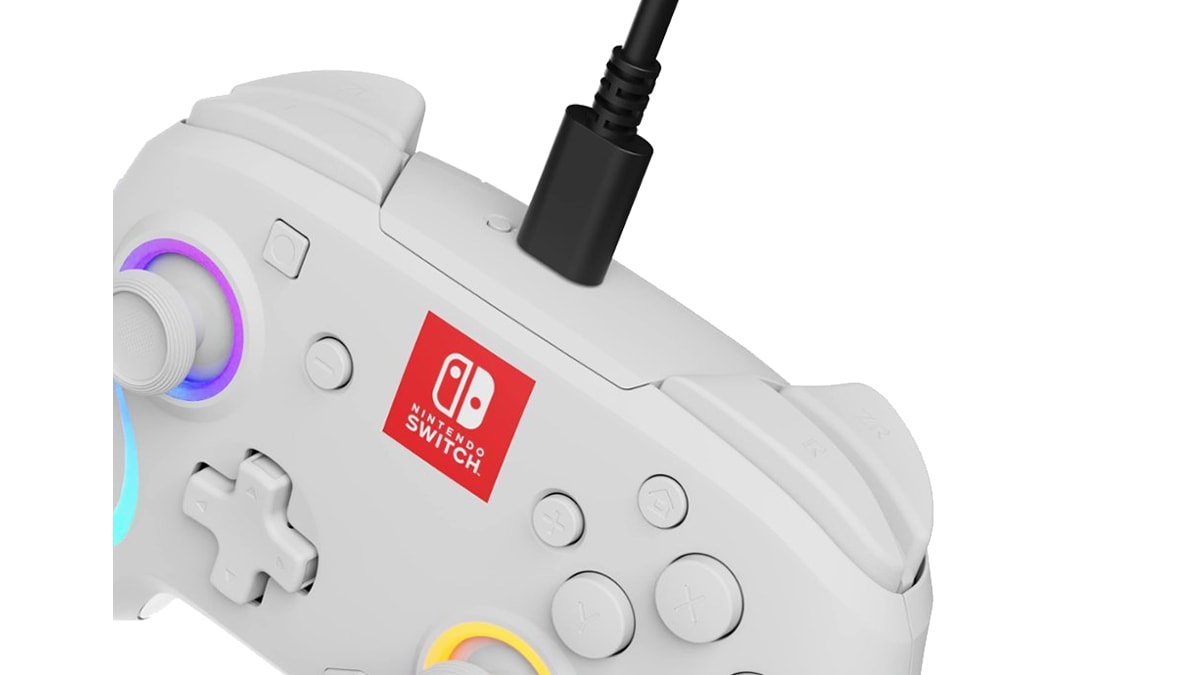 Manette LED sans fil Afterglow™ Wave pour Nintendo Switch™ - Blanche 6