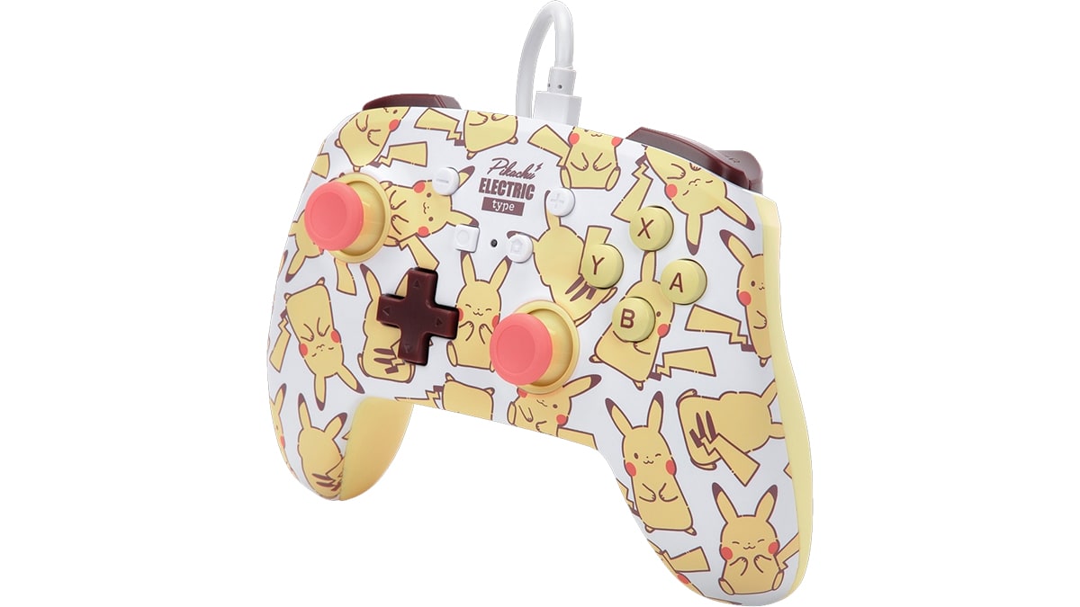 Manette câblée améliorée pour Nintendo Switch™ - Pikachu™ rougeur 3