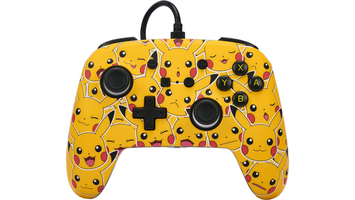 Manette câblée améliorée pour Nintendo Switch™ - Humeurs Pikachu™ 1