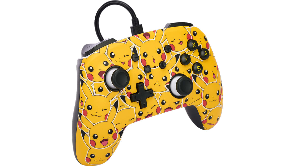 Manette câblée améliorée pour Nintendo Switch™ - Humeurs Pikachu™ 3