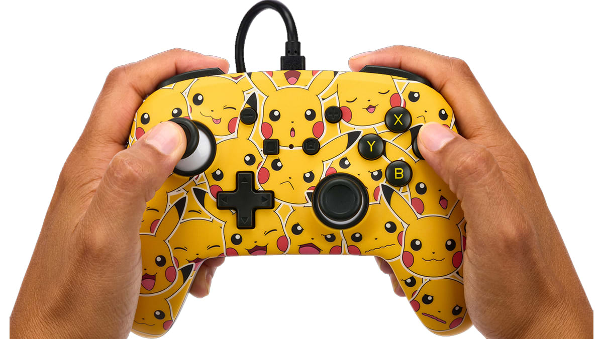 Manette câblée améliorée pour Nintendo Switch™ - Humeurs Pikachu™ 2