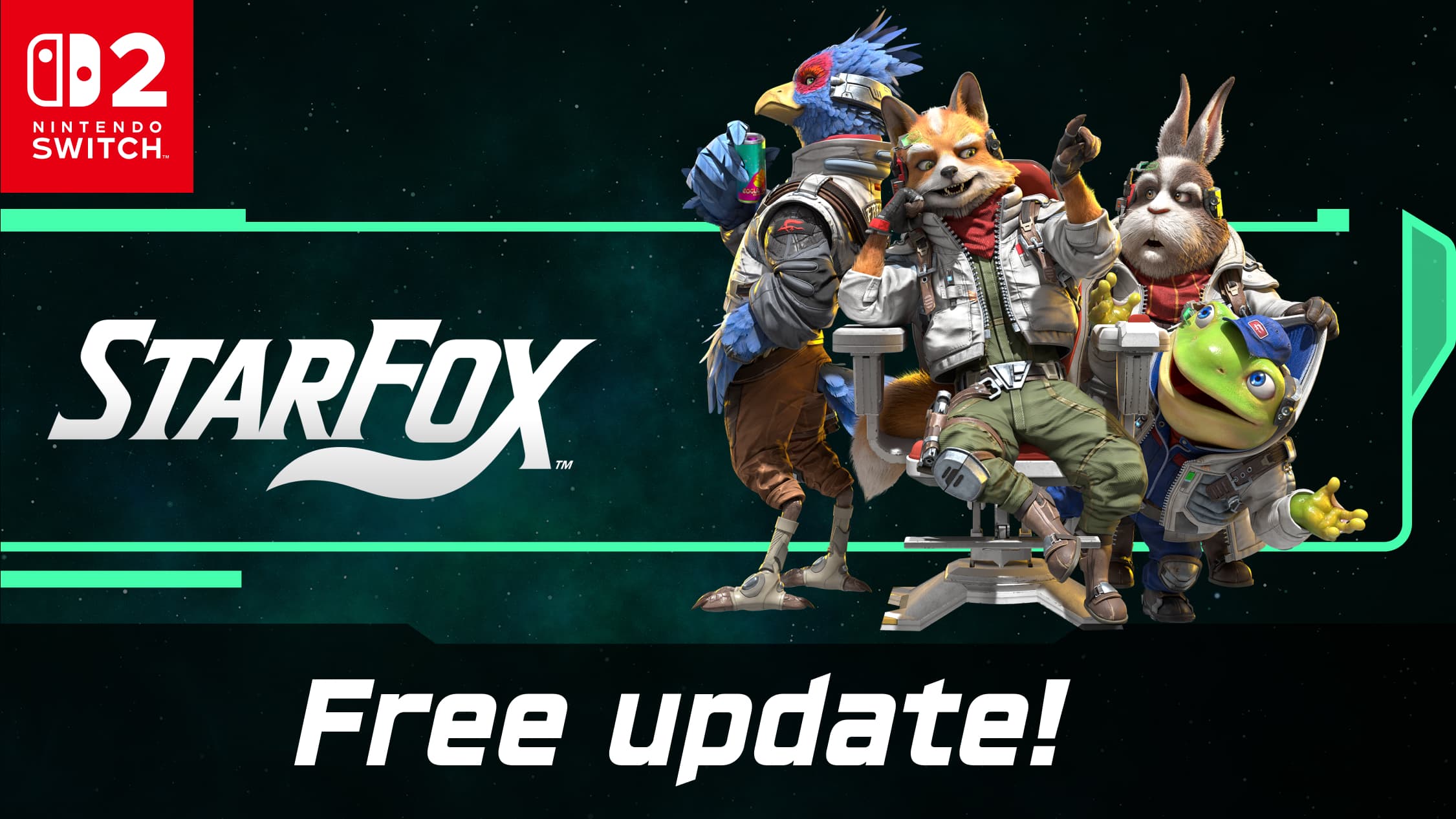 Blast off into high-octane adventure with added multiplayer content for Star Fox, available now on Nintendo Switch 2!