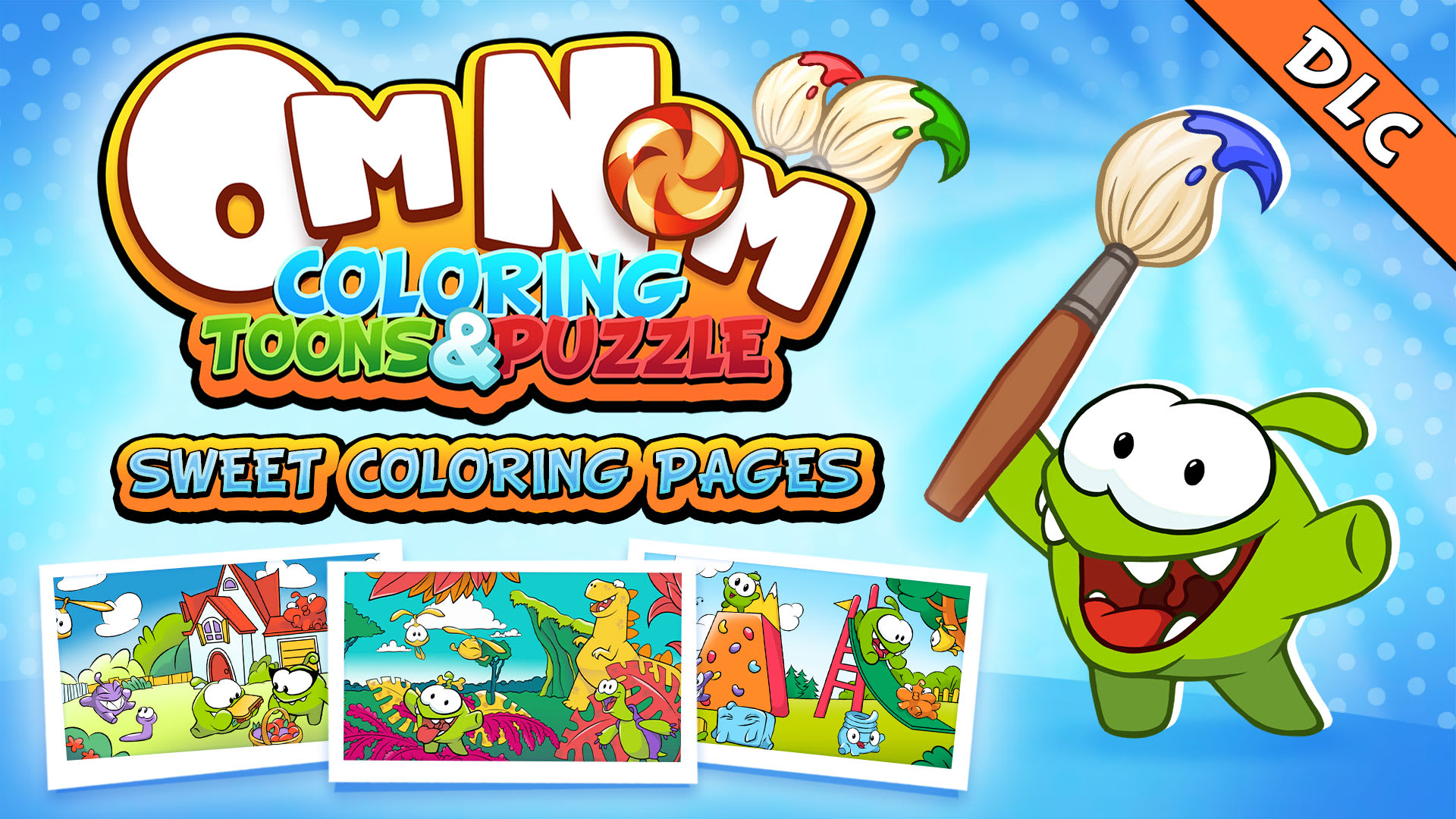 Om Nom: Sweet Coloring Pages 1