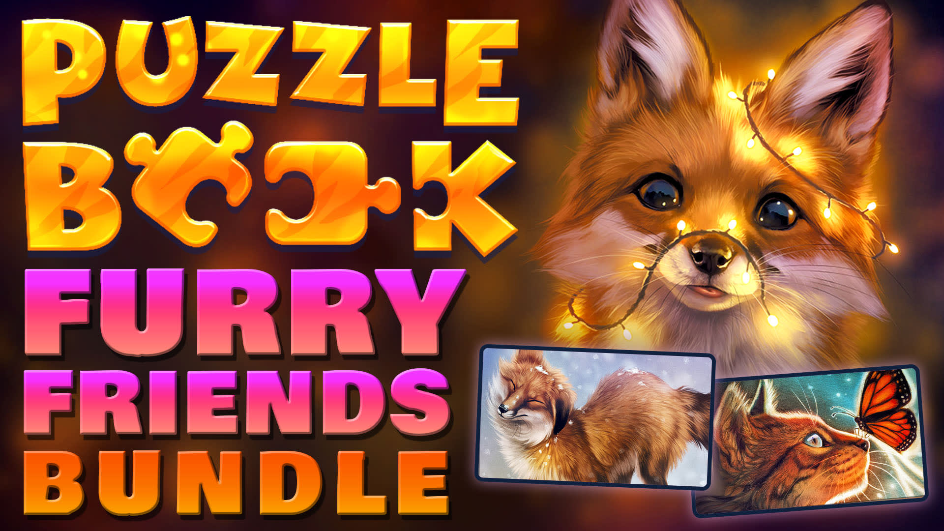 Puzzle Book: Furry Friends Bundle 1
