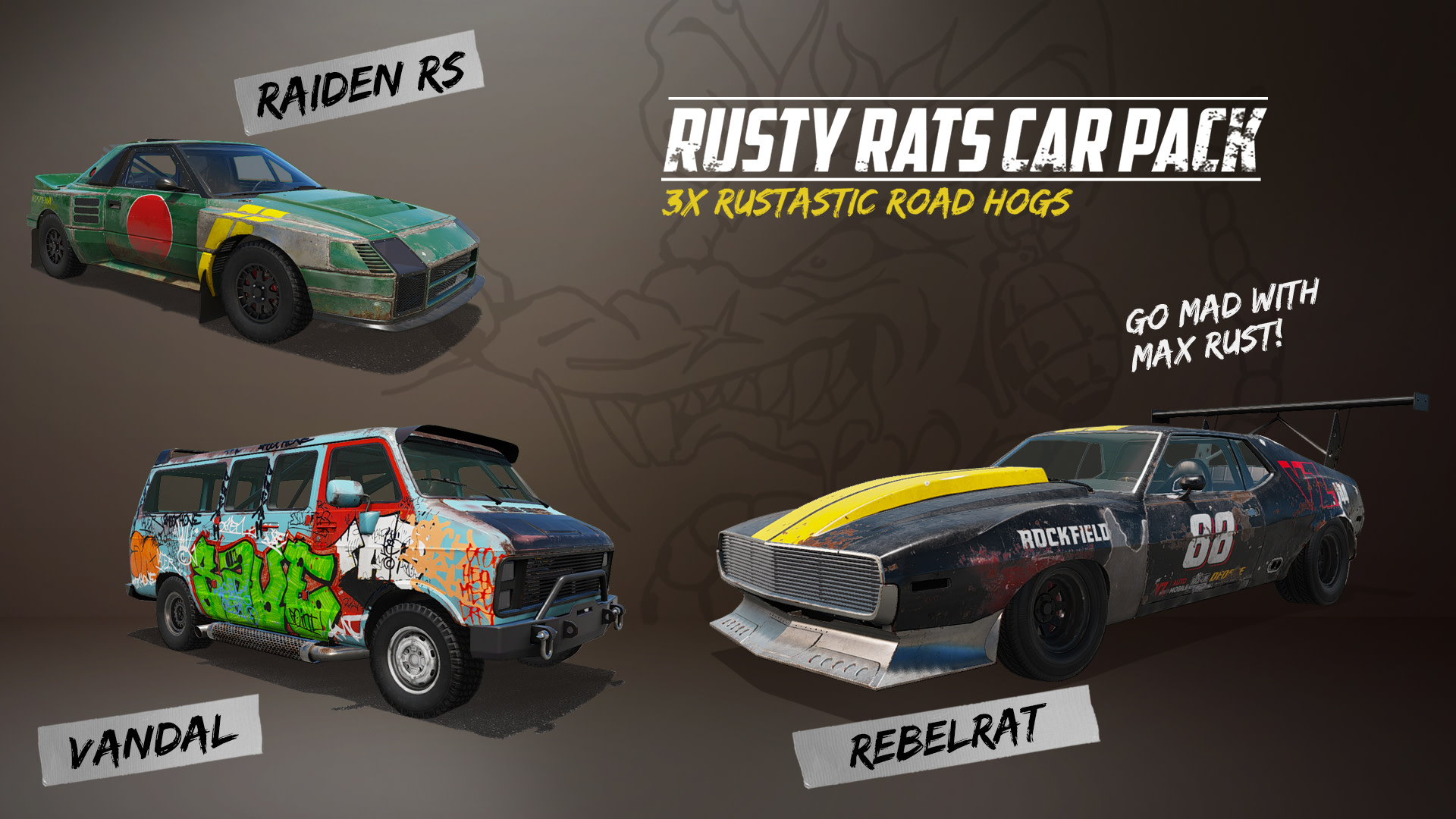 Rusty Rats Car Pack 1
