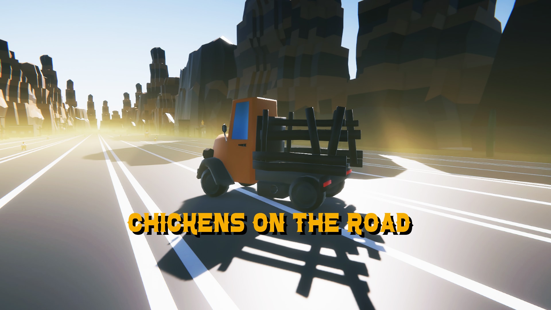 Chickens On The Road 1