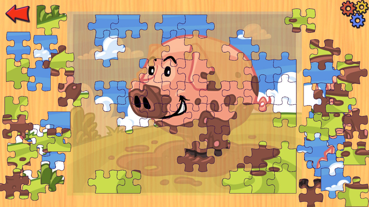 Funny Farm Animal Jigsaw Puzzle Game for Kids and Toddlers 3
