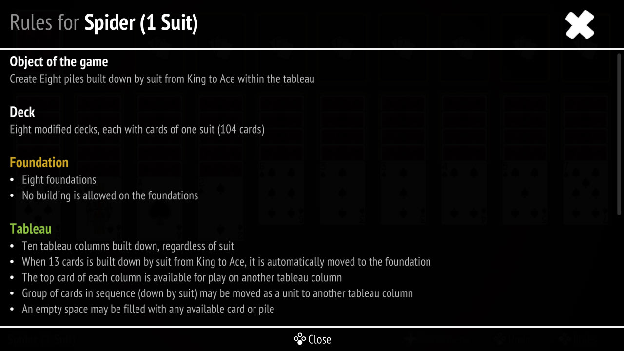 Spider Solitaire Collection for Nintendo Switch - Nintendo 