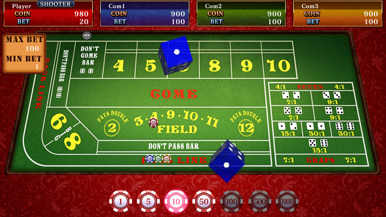 The Casino -Roulette, Video Poker, Slot Machines, Craps, Baccarat- 6