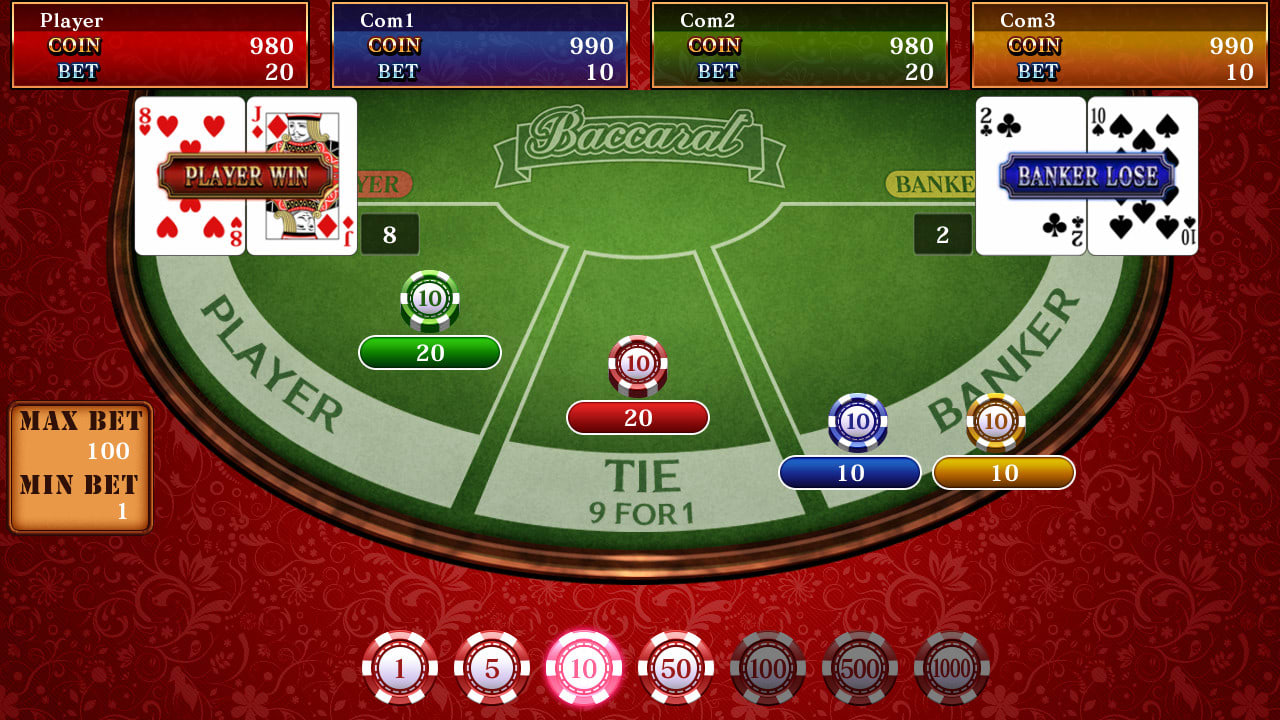 The Casino -Roulette, Video Poker, Slot Machines, Craps, Baccarat- 7